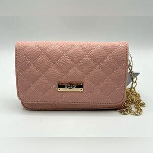 BCBG Quilted Pink Crossbody Bag